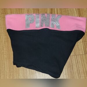 Victoria's Secret PINK Y2K Rhinestone Bling Studded Mini Shorts Size Small